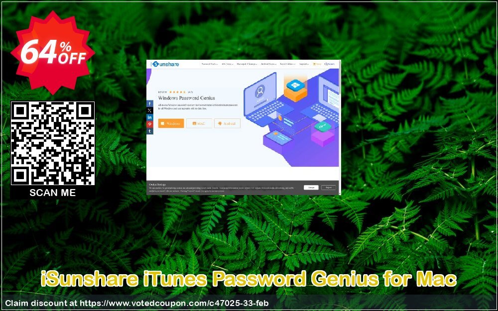 iSunshare iTunes Password Genius for MAC Coupon, discount iSunshare discount (47025). Promotion: iSunshare discount coupons