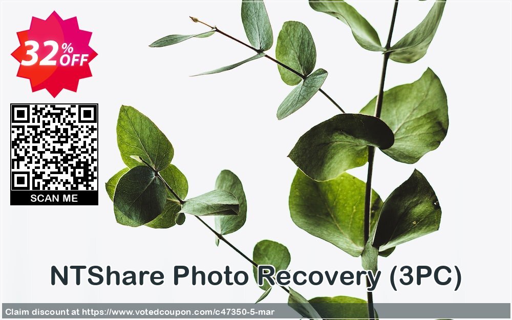 NTShare Photo Recovery, 3PC  Coupon, discount NTShare coupon (47350). Promotion: NTShare coupon discounts (47350)