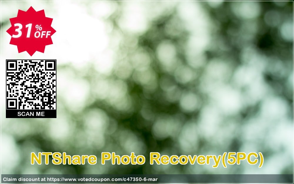 NTShare Photo Recovery, 5PC  Coupon, discount NTShare coupon (47350). Promotion: NTShare coupon discounts (47350)