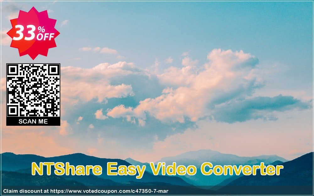 NTShare Easy Video Converter Coupon, discount NTShare coupon (47350). Promotion: NTShare coupon discounts (47350)