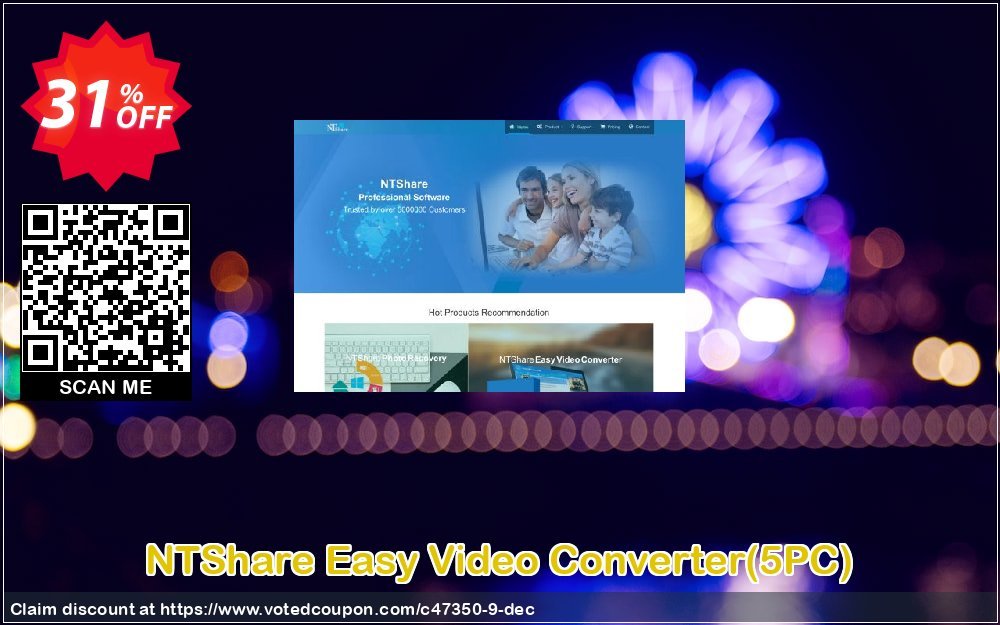 NTShare Easy Video Converter, 5PC  Coupon, discount NTShare coupon (47350). Promotion: NTShare coupon discounts (47350)