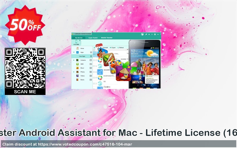 Coolmuster Android Assistant for MAC - Lifetime Plan, 20 PCs  Coupon, discount affiliate discount. Promotion: 