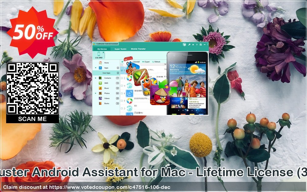 Coolmuster Android Assistant for MAC - Lifetime Plan, 30 PCs  Coupon Code Apr 2024, 50% OFF - VotedCoupon