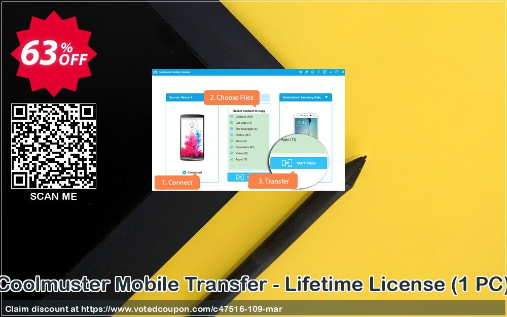 Coolmuster Mobile Transfer Lifetime Plan Coupon Code Apr 2024, 63% OFF - VotedCoupon