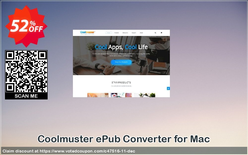 Coolmuster ePub Converter for MAC Coupon, discount affiliate discount. Promotion: 