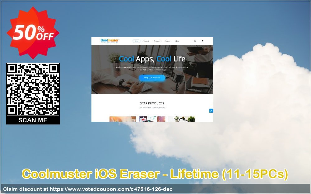 Coolmuster iOS Eraser - Lifetime, 11-15PCs  Coupon Code Apr 2024, 50% OFF - VotedCoupon