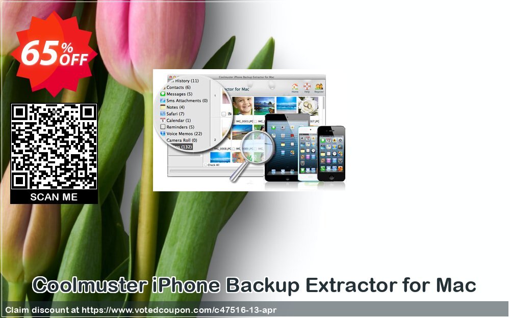 Coolmuster iPhone Backup Extractor for MAC Coupon, discount 65% OFF Coolmuster iPhone Backup Extractor for Mac, verified. Promotion: Special discounts code of Coolmuster iPhone Backup Extractor for Mac, tested & approved