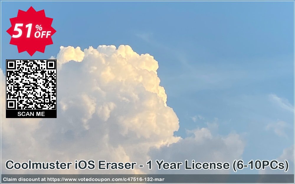 Coolmuster iOS Eraser, 6-10PCs  Coupon, discount affiliate discount. Promotion: 