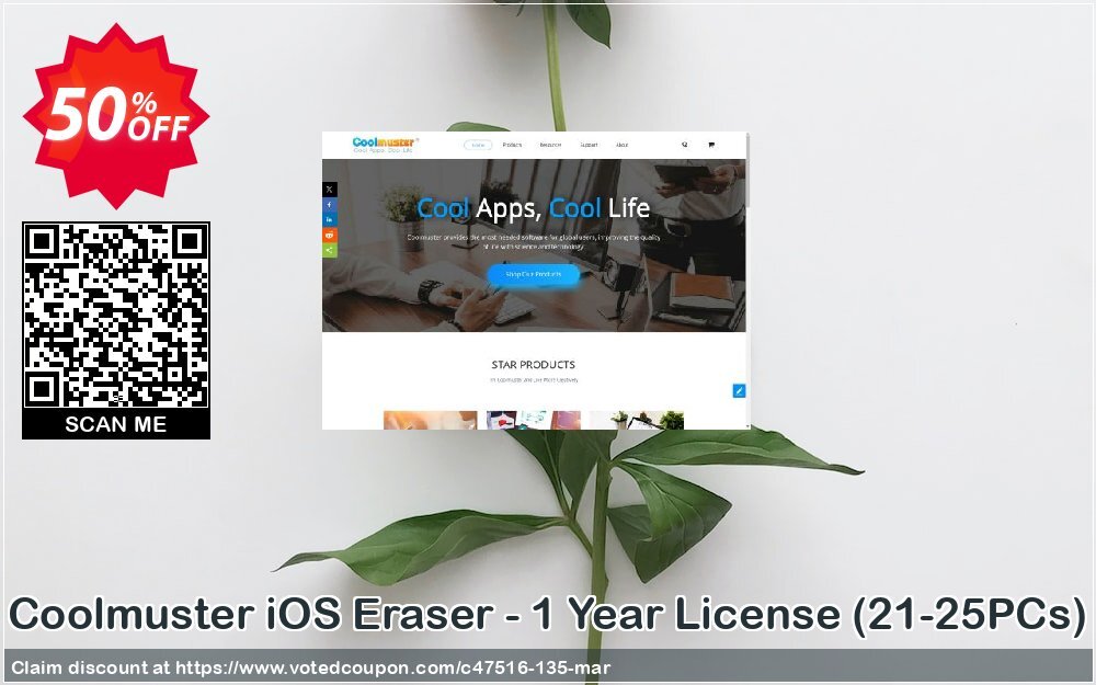 Coolmuster iOS Eraser, 21-25PCs  Coupon Code Apr 2024, 50% OFF - VotedCoupon