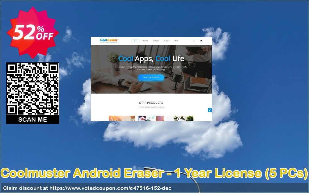 Coolmuster Android Eraser - Yearly Plan, 5 PCs  Coupon Code Apr 2024, 52% OFF - VotedCoupon