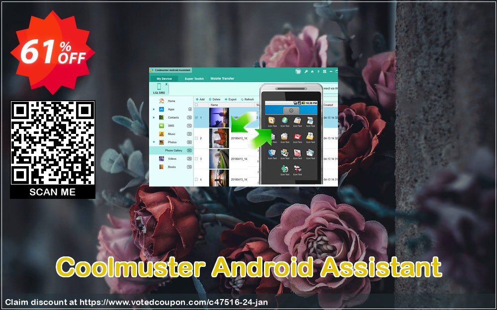 Coolmuster Android Assistant Coupon, discount affiliate discount. Promotion: Special discounts code of Coolmuster Android Assistant, tested in {{MONTH}}