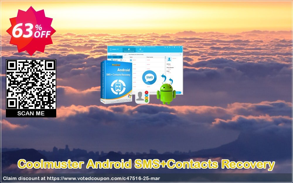 Coolmuster Android SMS + Contacts Recovery Yearly Plan