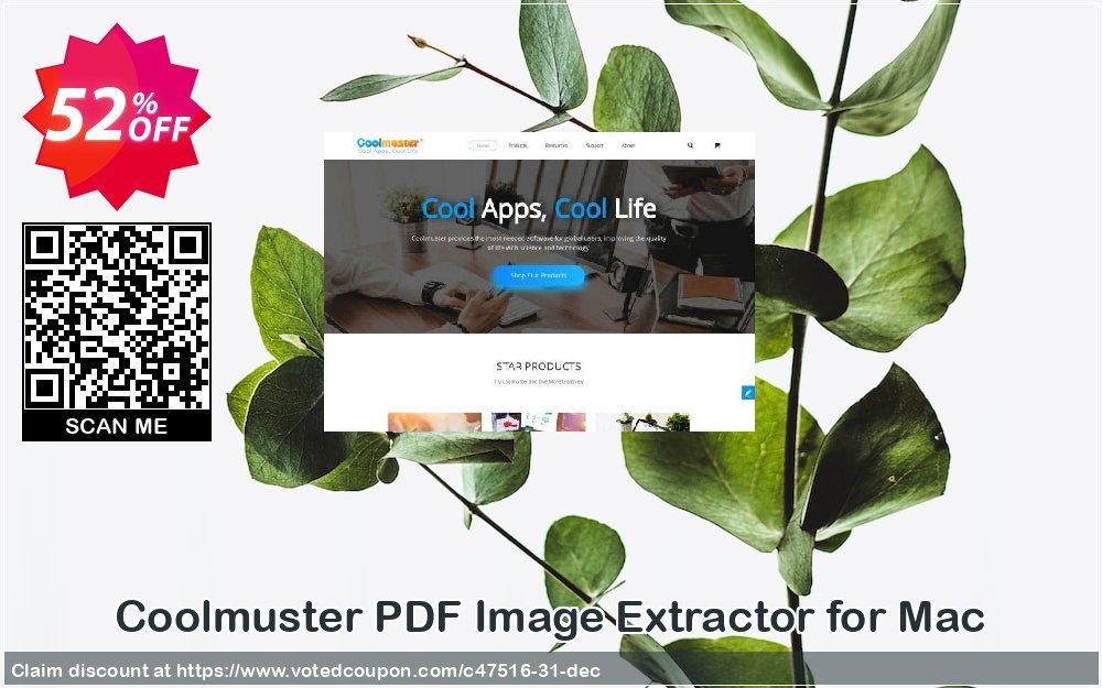 Coolmuster PDF Image Extractor for MAC Coupon, discount affiliate discount. Promotion: 