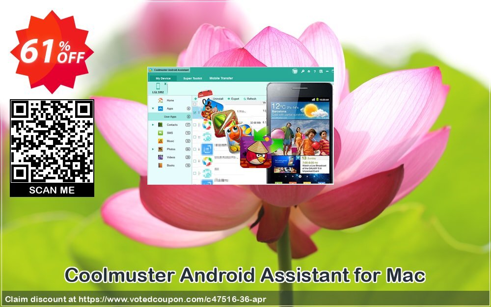 Coolmuster Android Assistant for MAC, Lifetime Plan  Coupon, discount affiliate discount. Promotion: 