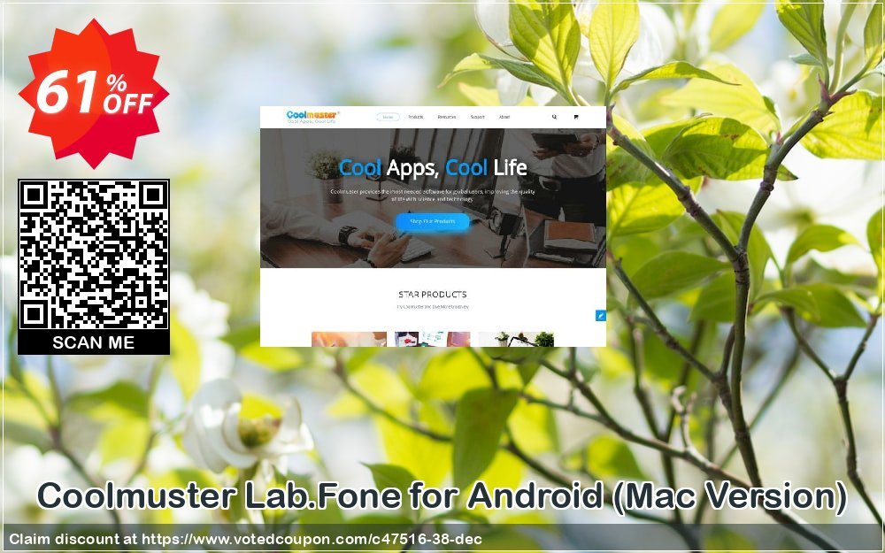 Get 61% OFF Coolmuster Lab.Fone for Android, Mac Version Coupon