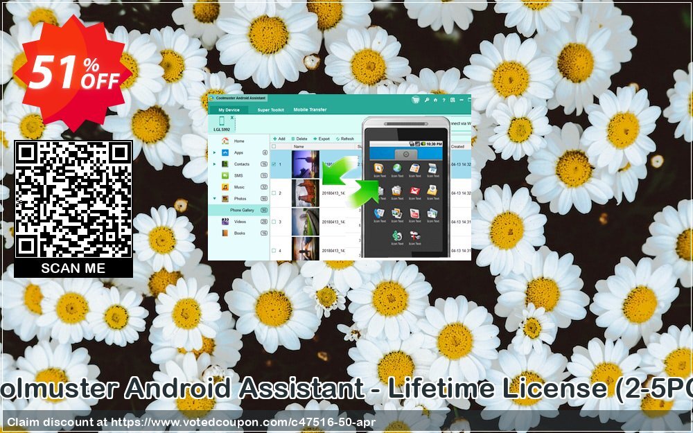 Coolmuster Android Assistant Lifetime Plan, 5 PCs  Coupon Code May 2024, 51% OFF - VotedCoupon