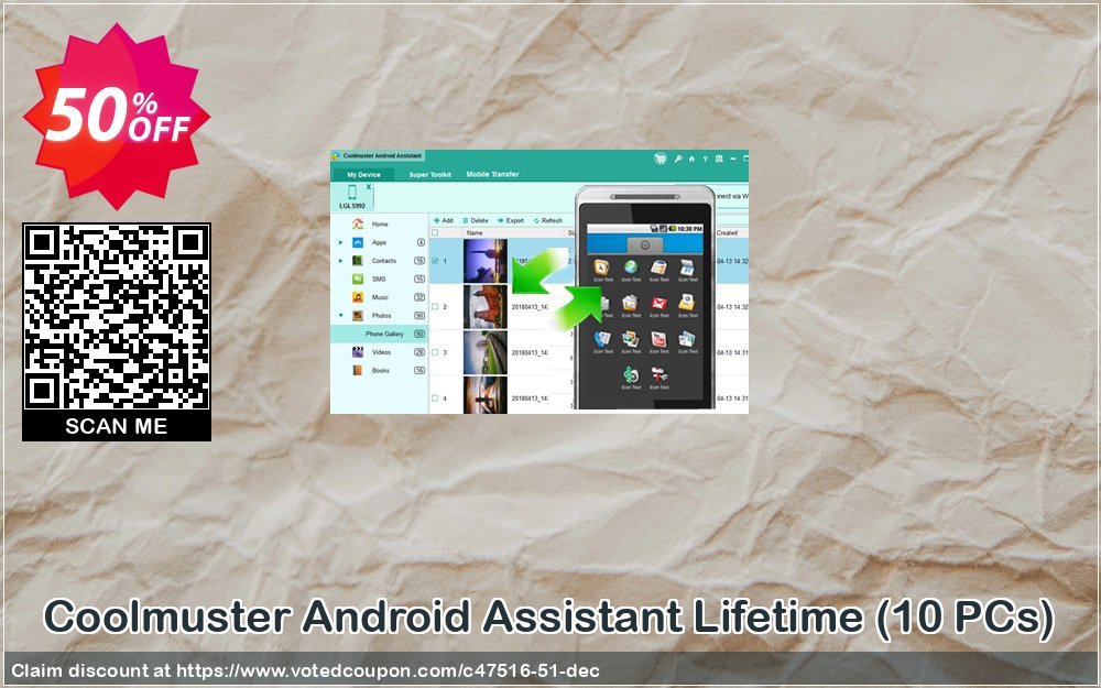Coolmuster Android Assistant Lifetime, 10 PCs  Coupon Code Apr 2024, 50% OFF - VotedCoupon