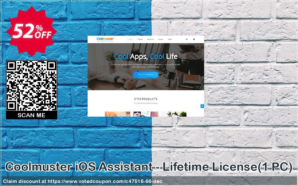 Coolmuster iOS Assistant - Lifetime Plan, 1 PC  Coupon, discount affiliate discount. Promotion: 