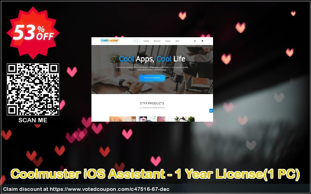 Coolmuster iOS Assistant - Yearly Plan, 1 PC  Coupon, discount affiliate discount. Promotion: 