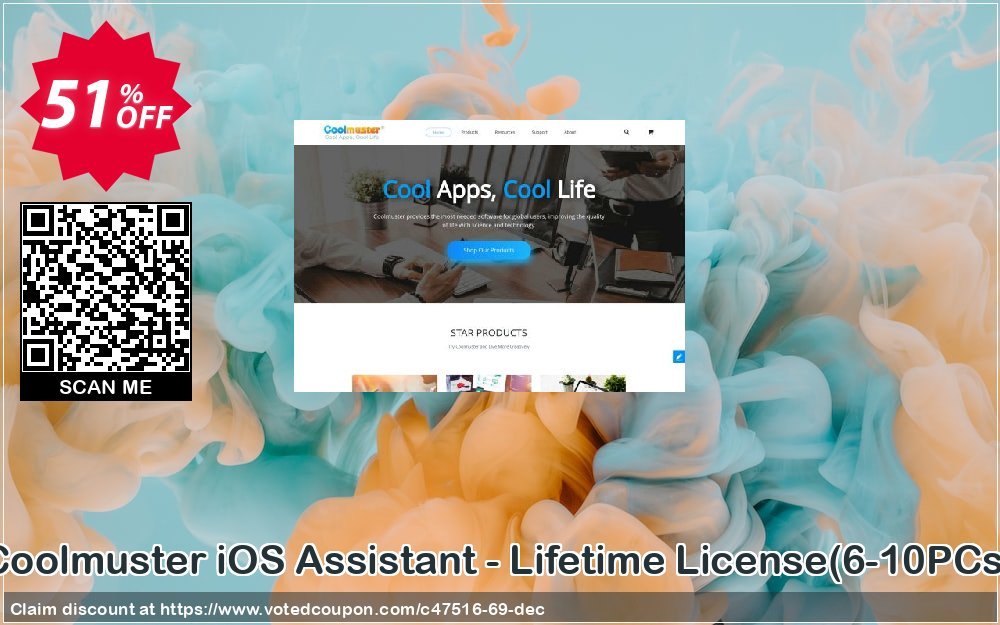 Coolmuster iOS Assistant - Lifetime Plan, 6-10PCs  Coupon, discount affiliate discount. Promotion: 