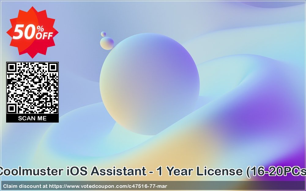 Coolmuster iOS Assistant - Yearly Plan, 16-20PCs  Coupon, discount affiliate discount. Promotion: 