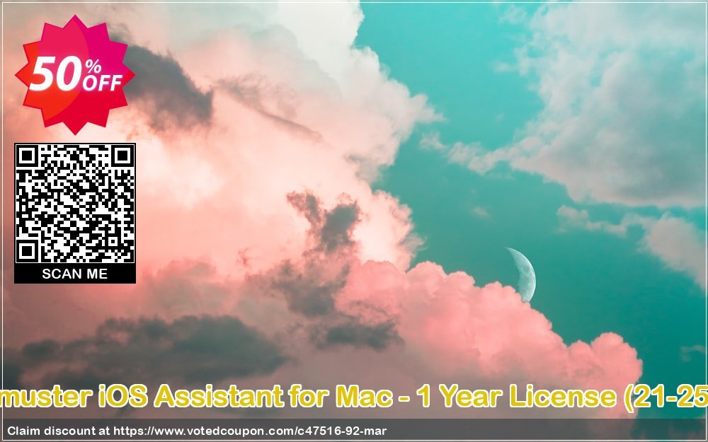 Coolmuster iOS Assistant for MAC - Yearly Plan, 21-25PCs  Coupon, discount affiliate discount. Promotion: 