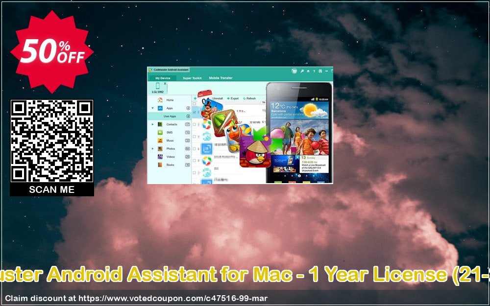 Coolmuster Android Assistant for MAC - Yearly Plan, 25 PCs  Coupon Code Apr 2024, 50% OFF - VotedCoupon