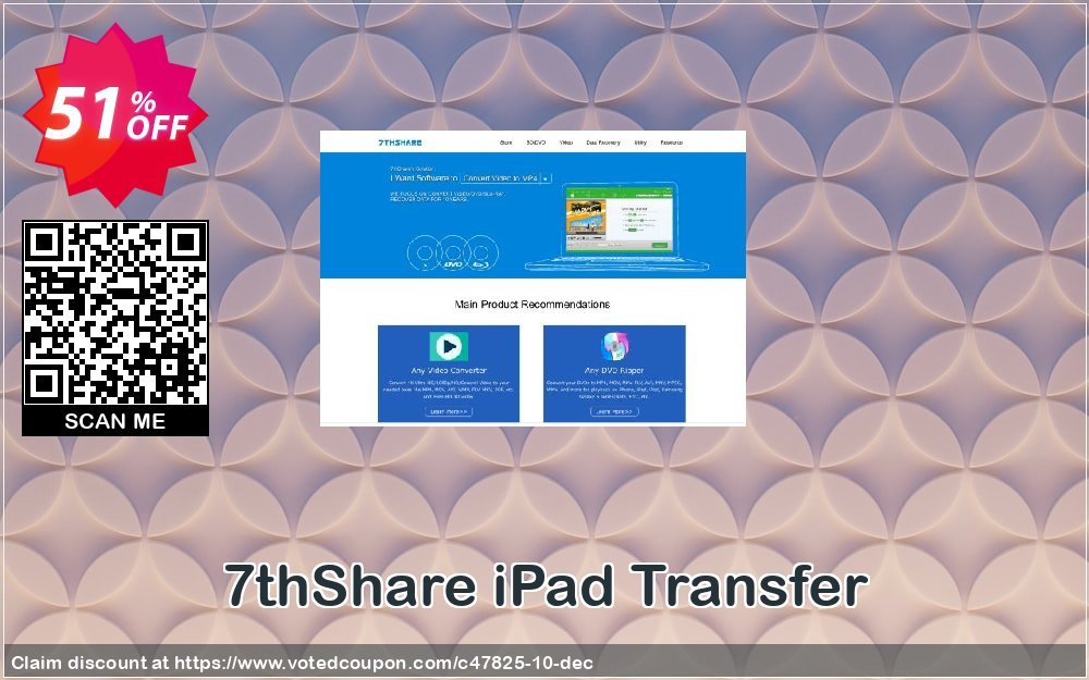 7thShare iPad Transfer Coupon, discount 50% Off Discount. Promotion: 