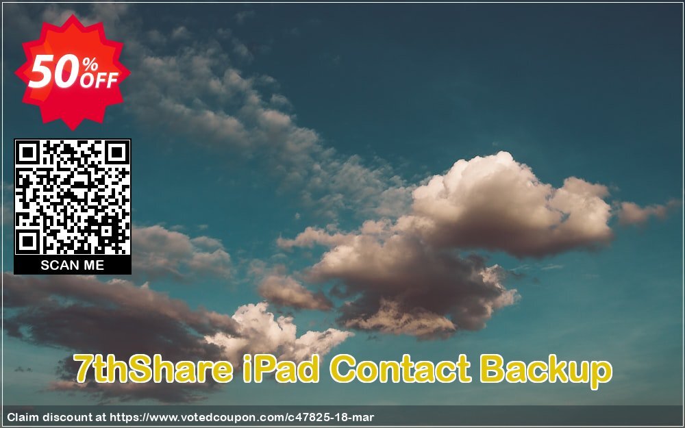 7thShare iPad Contact Backup Coupon Code Apr 2024, 50% OFF - VotedCoupon