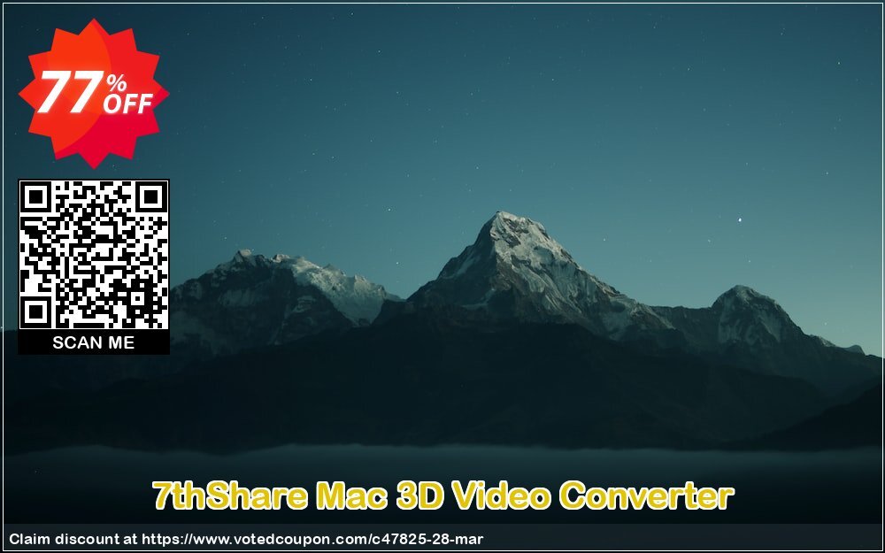 7thShare MAC 3D Video Converter Coupon Code May 2024, 77% OFF - VotedCoupon