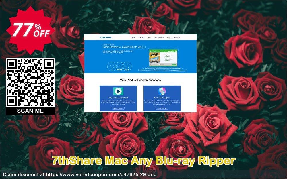 7thShare MAC Any Blu-ray Ripper Coupon, discount 60% discount7thShare Mac Any Blu-ray Ripper. Promotion: 