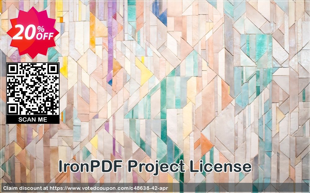 IronPDF Project Plan Coupon, discount 20% bundle discount. Promotion: 