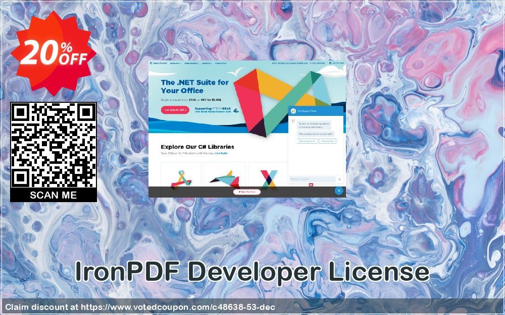 IronPDF Developer Plan Coupon, discount 20% bundle discount. Promotion: 