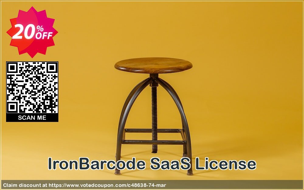 IronBarcode SaaS Plan Coupon, discount 20% bundle discount. Promotion: 20% discount for purchasing 2 products together as a bundle