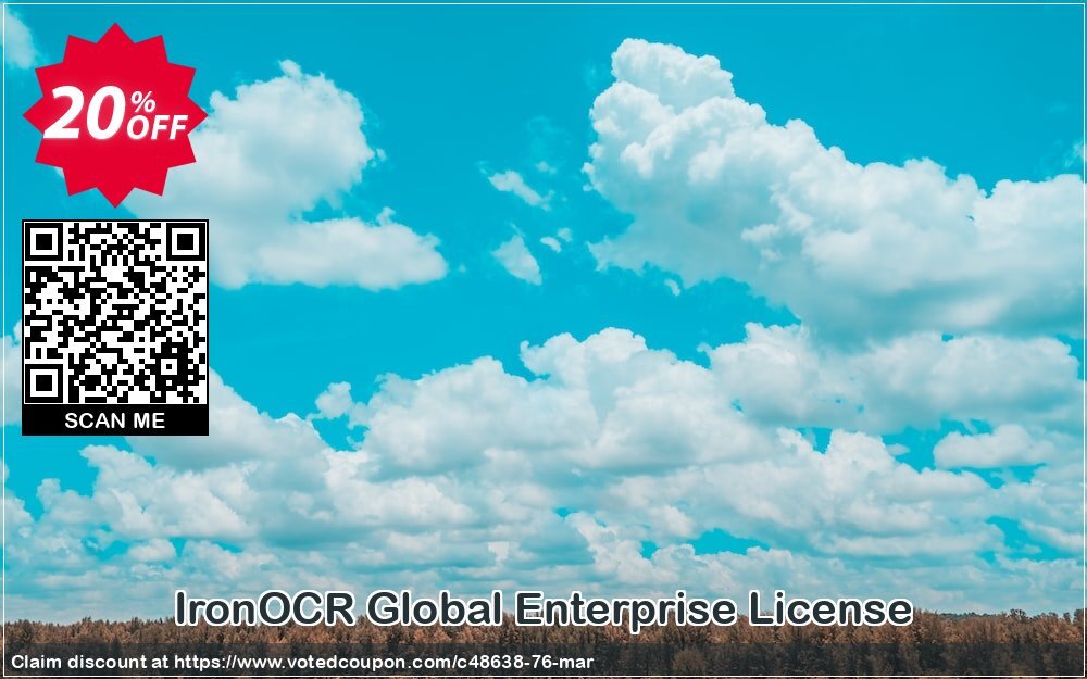 IronOCR Global Enterprise Plan Coupon, discount 20% bundle discount. Promotion: 20% discount for purchasing 2 products together as a bundle