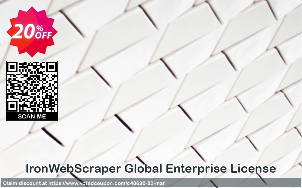 IronWebScraper Global Enterprise Plan Coupon, discount 20% bundle discount. Promotion: 20% discount for purchasing 2 products together as a bundle