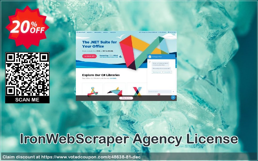 IronWebScraper Agency Plan Coupon, discount 20% bundle discount. Promotion: 20% discount for purchasing 2 products together as a bundle