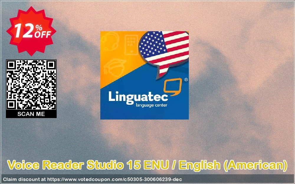 Voice Reader Studio 15 ENU / English, American  Coupon, discount Coupon code Voice Reader Studio 15 ENU / English (American). Promotion: Voice Reader Studio 15 ENU / English (American) offer from Linguatec
