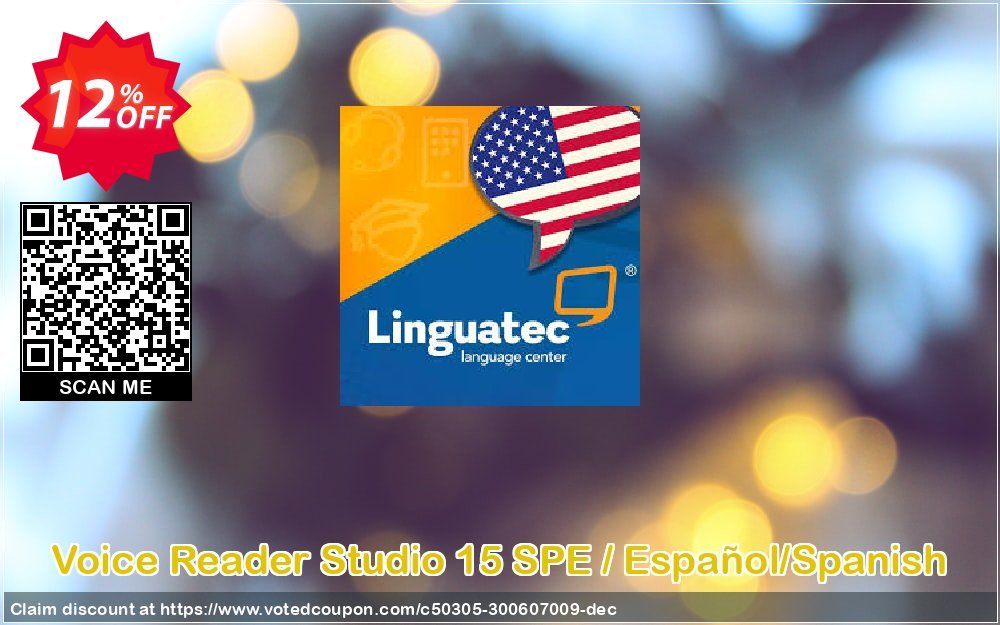 Voice Reader Studio 15 SPE / Español/Spanish Coupon, discount Coupon code Voice Reader Studio 15 SPE / Español/Spanish. Promotion: Voice Reader Studio 15 SPE / Español/Spanish offer from Linguatec