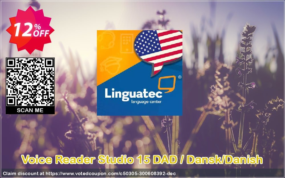 Voice Reader Studio 15 DAD / Dansk/Danish Coupon, discount Coupon code Voice Reader Studio 15 DAD / Dansk/Danish. Promotion: Voice Reader Studio 15 DAD / Dansk/Danish offer from Linguatec