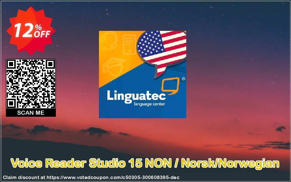 Voice Reader Studio 15 NON / Norsk/Norwegian Coupon, discount Coupon code Voice Reader Studio 15 NON / Norsk/Norwegian. Promotion: Voice Reader Studio 15 NON / Norsk/Norwegian offer from Linguatec