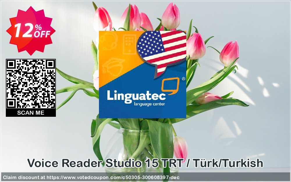 Voice Reader Studio 15 TRT / Türk/Turkish Coupon, discount Coupon code Voice Reader Studio 15 TRT / Türk/Turkish. Promotion: Voice Reader Studio 15 TRT / Türk/Turkish offer from Linguatec
