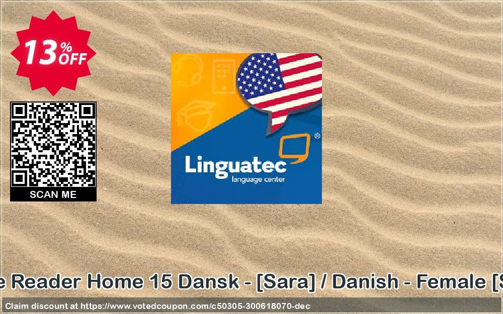 Voice Reader Home 15 Dansk - /Sara/ / Danish - Female /Sara/ Coupon, discount Coupon code Voice Reader Home 15 Dansk - [Sara] / Danish - Female [Sara]. Promotion: Voice Reader Home 15 Dansk - [Sara] / Danish - Female [Sara] offer from Linguatec
