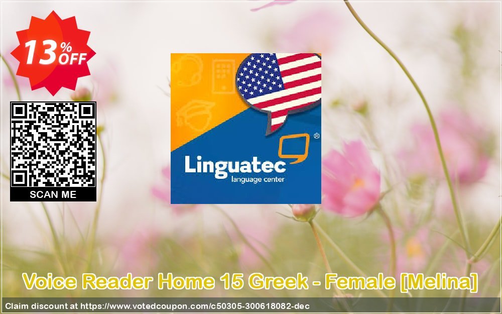 Voice Reader Home 15 Greek - Female /Melina/ Coupon, discount Coupon code Voice Reader Home 15 Greek - Female [Melina]. Promotion: Voice Reader Home 15 Greek - Female [Melina] offer from Linguatec