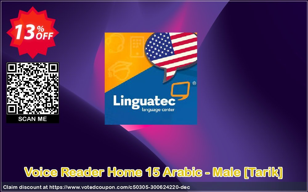 Voice Reader Home 15 Arabic - Male /Tarik/ Coupon, discount Coupon code Voice Reader Home 15 Arabic - Male [Tarik]. Promotion: Voice Reader Home 15 Arabic - Male [Tarik] offer from Linguatec
