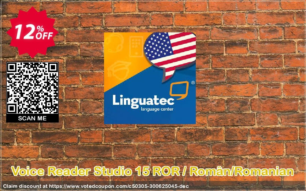 Voice Reader Studio 15 ROR / Român/Romanian Coupon, discount Coupon code Voice Reader Studio 15 ROR / Român/Romanian. Promotion: Voice Reader Studio 15 ROR / Român/Romanian offer from Linguatec