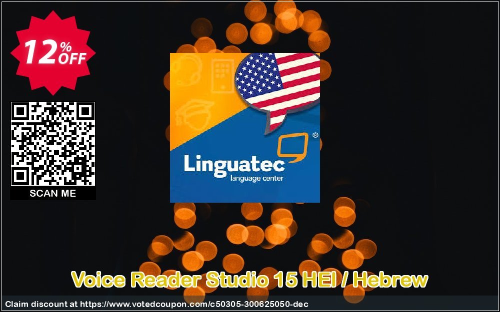 Voice Reader Studio 15 HEI / Hebrew Coupon, discount Coupon code Voice Reader Studio 15 HEI / Hebrew. Promotion: Voice Reader Studio 15 HEI / Hebrew offer from Linguatec