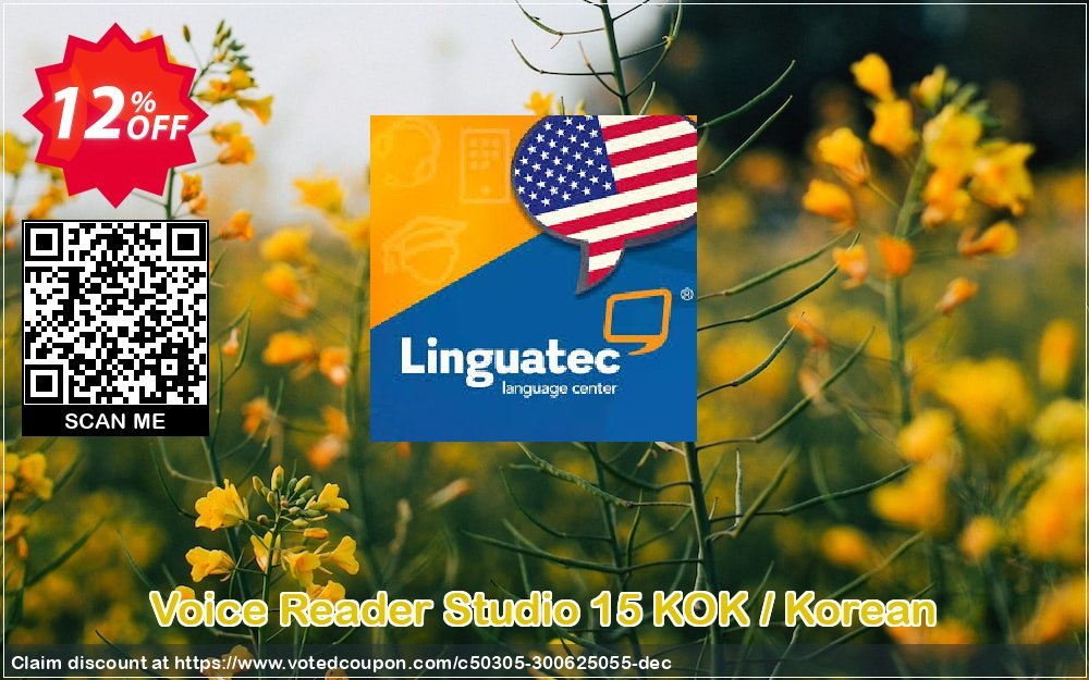 Voice Reader Studio 15 KOK / Korean Coupon, discount Coupon code Voice Reader Studio 15 KOK / Korean. Promotion: Voice Reader Studio 15 KOK / Korean offer from Linguatec