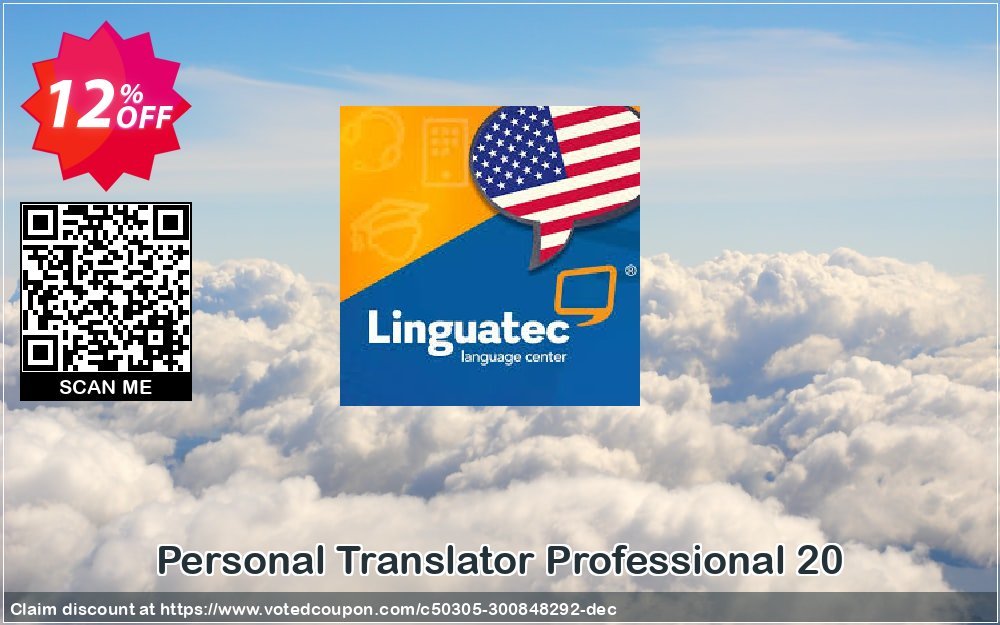 Personal Translator Professional 20 Coupon, discount Coupon code Personal Translator Professional 20. Promotion: Personal Translator Professional 20 offer from Linguatec