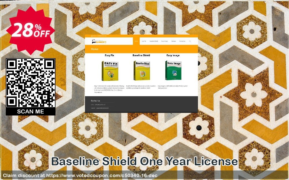 Baseline Shield One Year Plan Coupon, discount PC UNDO discount (50340). Promotion: PC UNDO discount codes (50340)